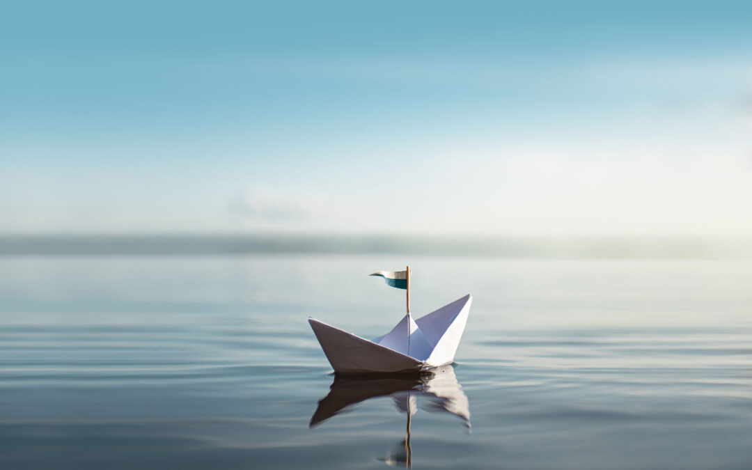Wie ein Boot auf stürmischer See