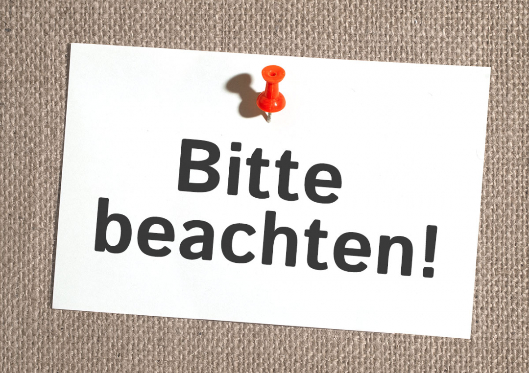Neue Öffnungszeiten ab 1. April 2022